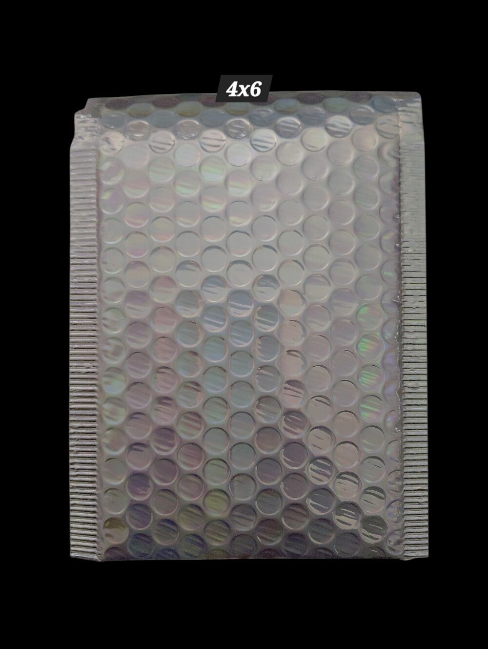 15ct. 7x10/4x6 Holographic Metallic Bubble Mailer Set 10ct.Silver/5ct. Rose Gold - Picture 5 of 6